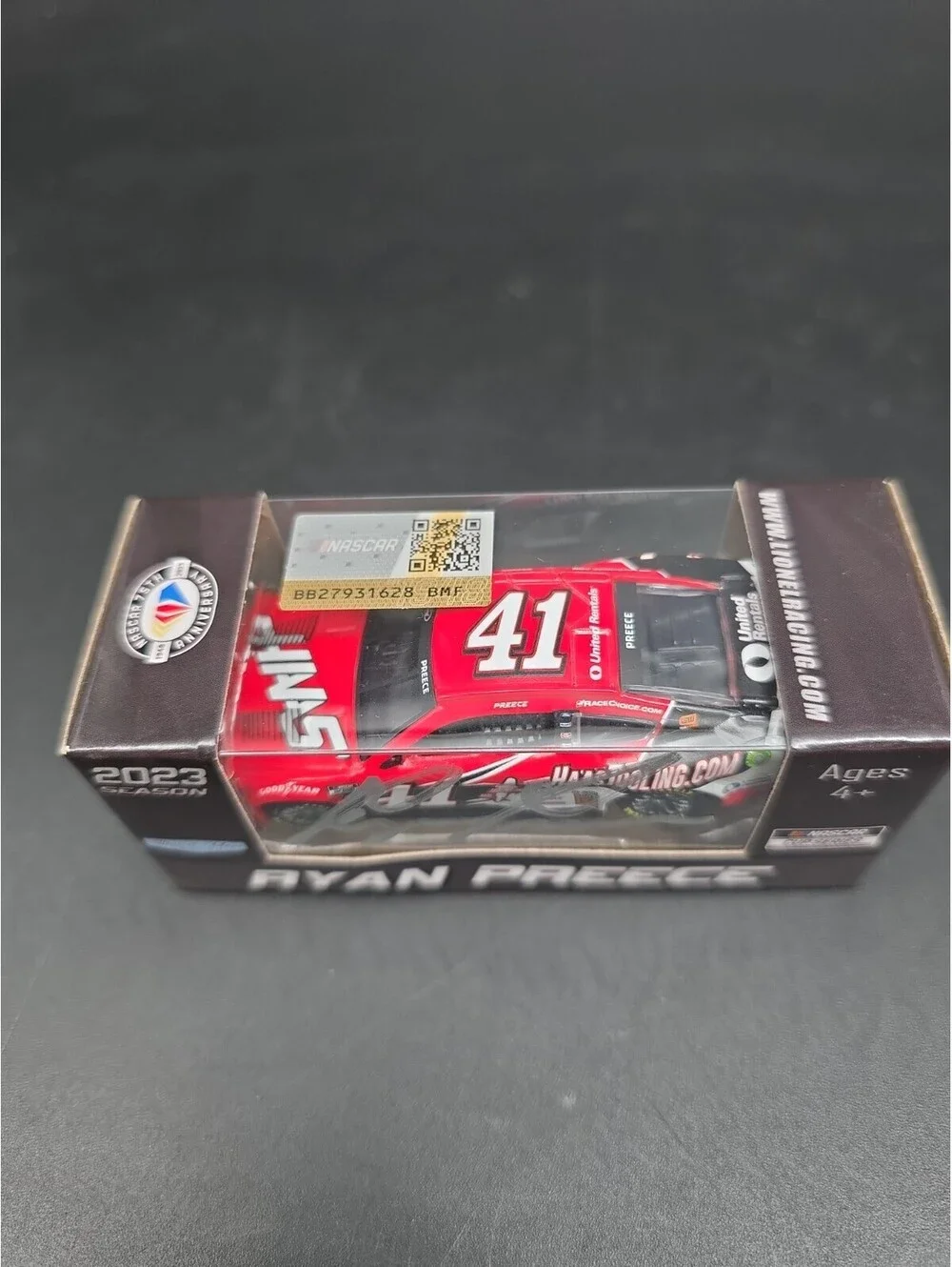 Autographed Lionel Racing Ryan Preece #41 Haas 2023 Mustang 1:64